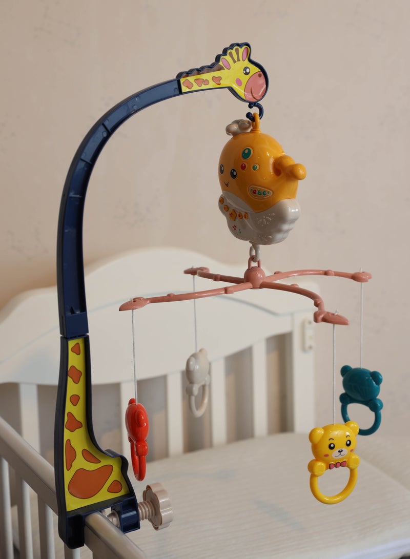 Rotating musical bells for the crib with small hanging dolls  - Image 2