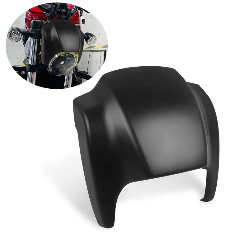 CHIFUN Motorcycle Headlight Fairing Cover Headlamp Cowl Protective Cover Accessories Compatible with Harley Nightster 975 RH975 RH 975 2022 2023 Matte Black