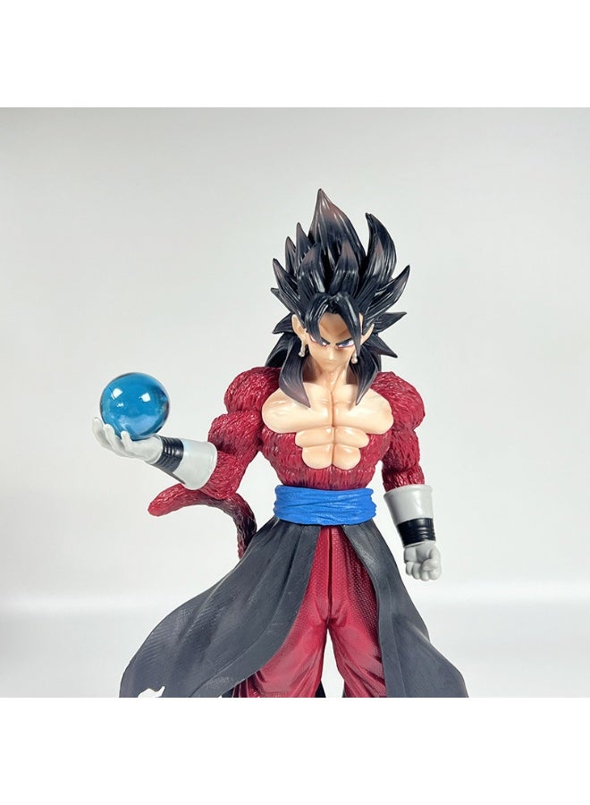 Dragon Ball Super Saiyan Giant Standing Super Saiyan 4 Goku with Blue Dragon Ball, 29.5cm Figure, Perfect Birthday Gift and Captivating Desktop Decoration - Image 3