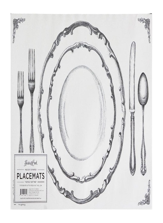 Hester & Cook Perfect Setting Paper Placemat - Disposable Place Mats for Parties or Weddings - 18 Sheets Made in USA - Image 1