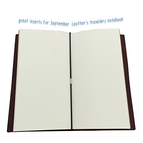 newestor Travelers Notebook Inserts - Blank Paper Notebooks for Standard Size Travelers Notebook, Set of 3, Total 192 Pages, 8.25 x 4.25 Inches - Image 4