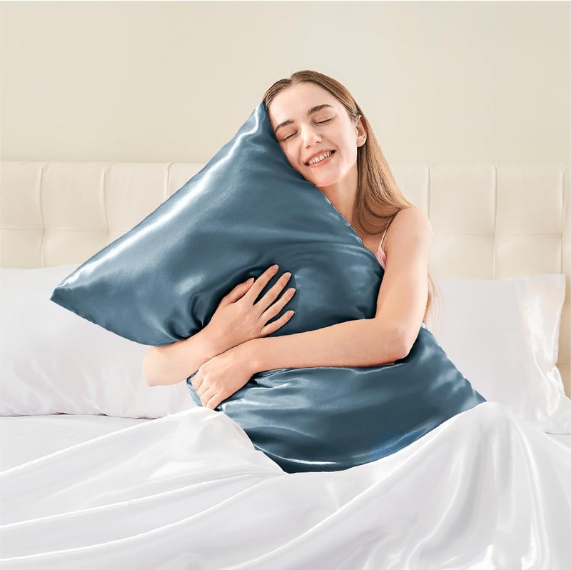 Go well Satin Bonnet for Curly Hair with Free Silk Satin Pillow Covers and Scrunchies | Silk Bonnet for Hair|Best Gift Combo of Pack of 2 Satin Pillowcases with 3 Silk Adjustable HairCap (violet) - Image 5