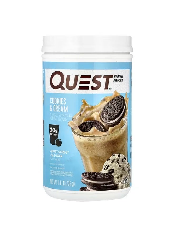 Quest Nutrition، مسحوق البروتين، بنكهة الكوكيز والكريمة، 1.6 رطل (726 جم)