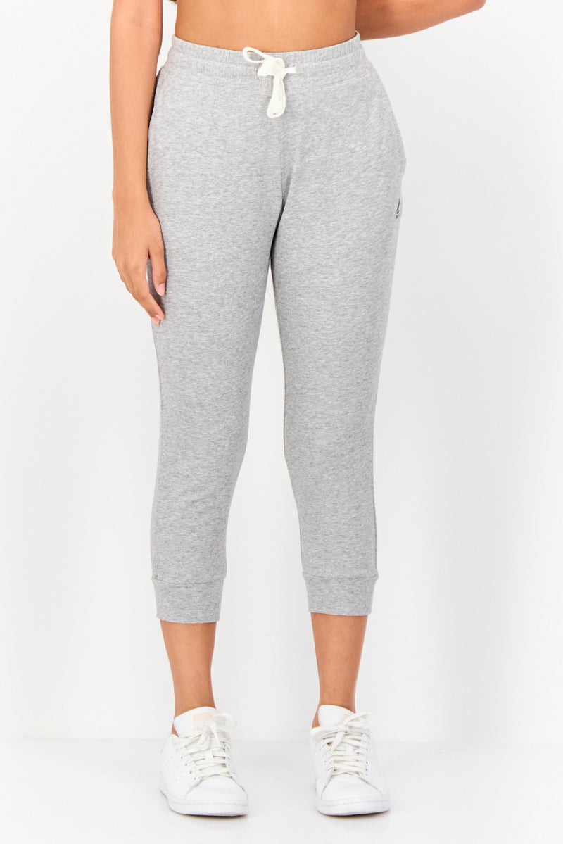 Reebok Women Sportswear Fit Training Capri Leggings, Grey - Image 1