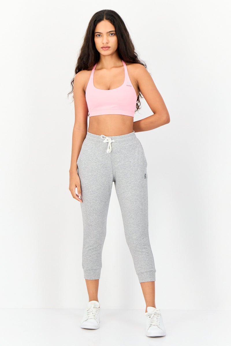 Reebok Women Sportswear Fit Training Capri Leggings, Grey - Image 4