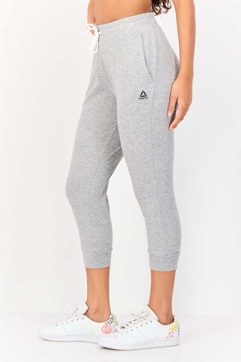 Reebok Women Sportswear Fit Training Capri Leggings, Grey - Image 3