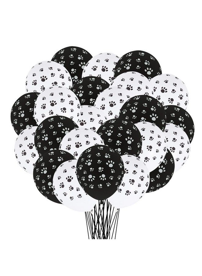 30 Pcs Pet Paw Balloons Dog Puppy Paw Print Latex Balloons 12 Inches Party Balloon For Paw Patrol Theme Party And Birthday Decorations - Image 2
