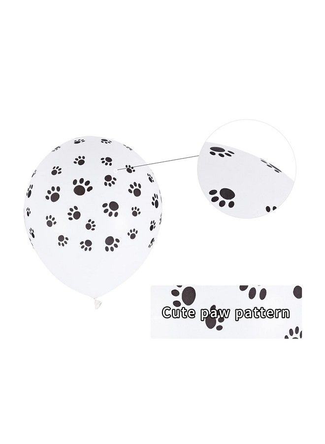 30 Pcs Pet Paw Balloons Dog Puppy Paw Print Latex Balloons 12 Inches Party Balloon For Paw Patrol Theme Party And Birthday Decorations - Image 4