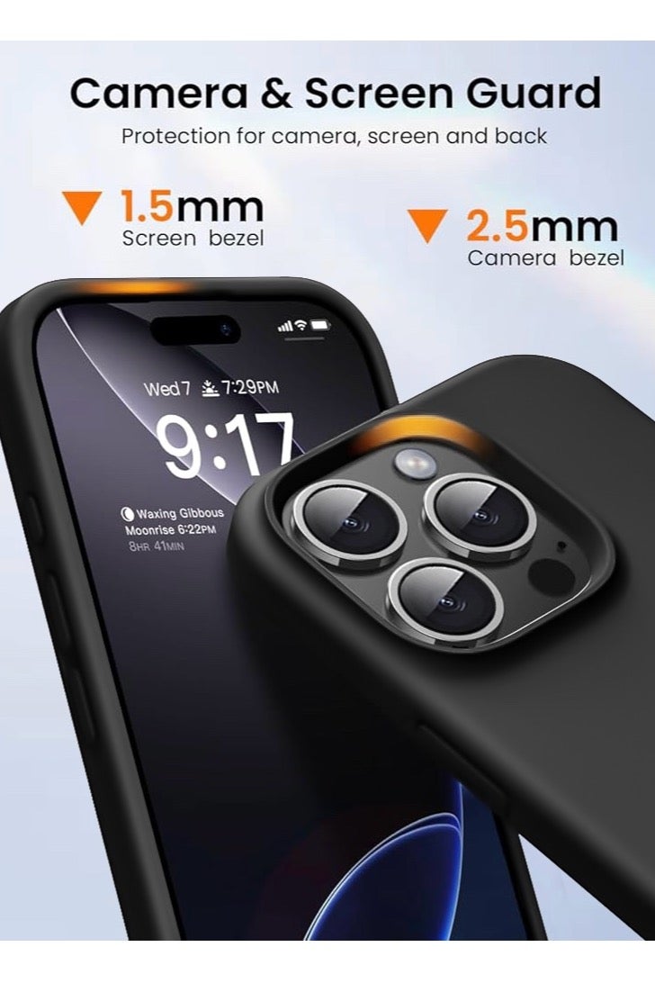 ريتي غطاء سيليكون لآيفون 14 برو ماكس – تصميم أنيق بجودة فائقة، ملمس ناعم احترافي، مقاوم للصدمات، حماية كاملة مع بطانة فاخرة من الألياف الدقيقة - Image 2