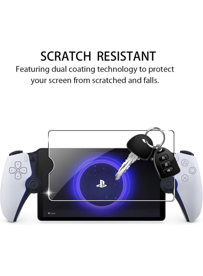 SOLARAE 2 Pack Screen Protector Compatible for Sony Playstation PS5,Transparent Ultra HD, Anti-Fingerprint, Bubble Free Temperd Glass for Sony Playstation PS5 Portal Handheld Game - Image 3
