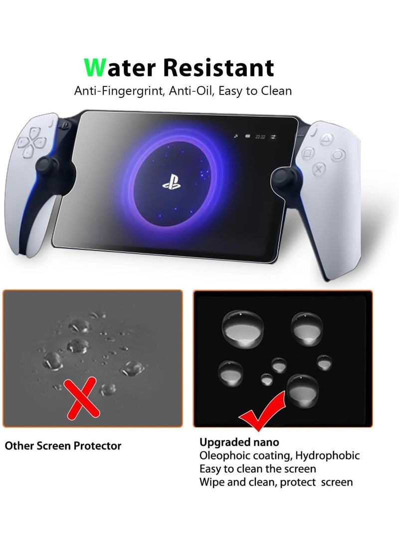 SOLARAE 2 Pack Screen Protector Compatible for Sony Playstation PS5,Transparent Ultra HD, Anti-Fingerprint, Bubble Free Temperd Glass for Sony Playstation PS5 Portal Handheld Game - Image 5