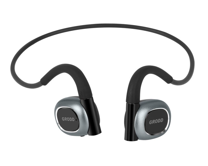 GRODD BEATZ 900 Open Ear Air Conduction Headphones With Advanced Air Conduction Technology BT5.3, Dual Mic, Dual Pairing, ENC, IPX5, Touch Control, Black - Image 1