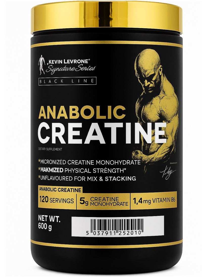KEVIN LEVRONE ANABOLIC CREATINE, 600G UNFLAVORED 120 SERVINGS 