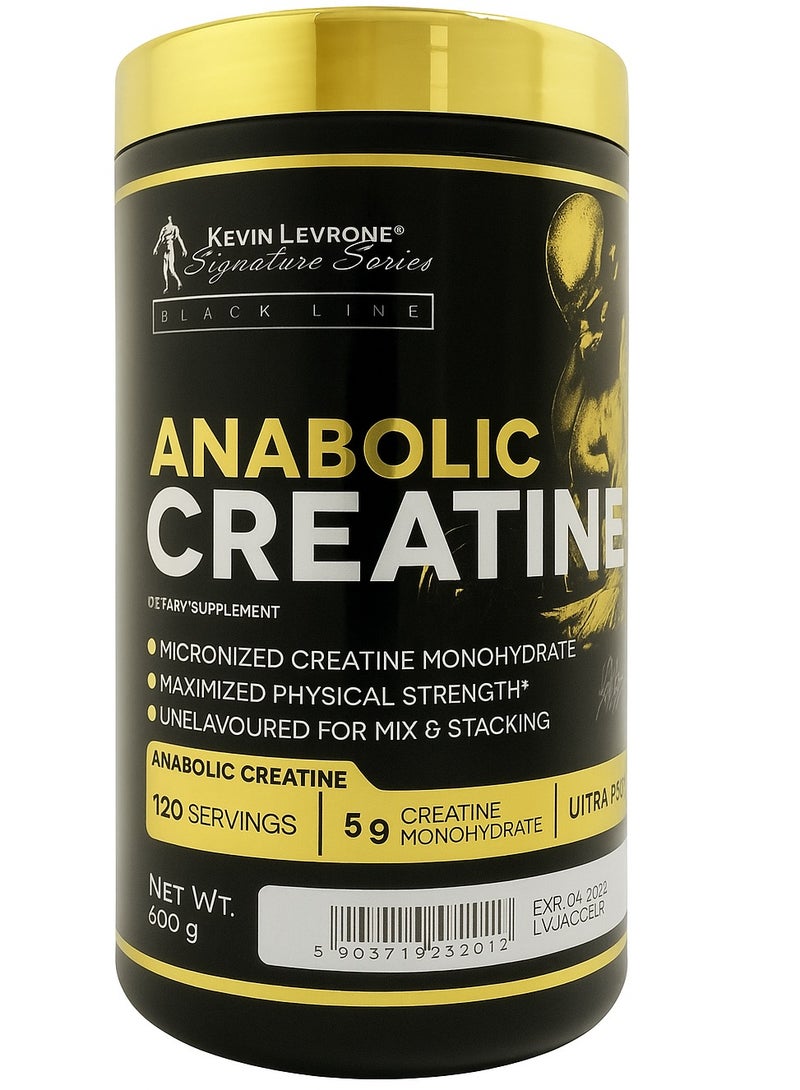 KEVIN LEVRONE ANABOLIC CREATINE, 600G UNFLAVORED 120 SERVINGS