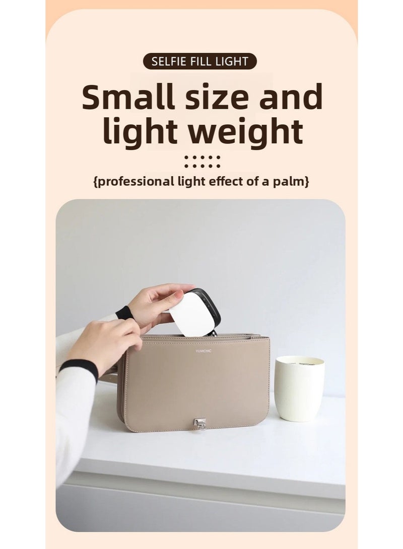 Magnetic Selfie Phone Fill Light with Built-in Makeup Mirror — Portable Pocket Beauty Light for Rear Camera, 5 Lighting Modes, Curved Soft Glow — Magnetic Selfie Phone Fill Light for Vlog & Live - Image 5