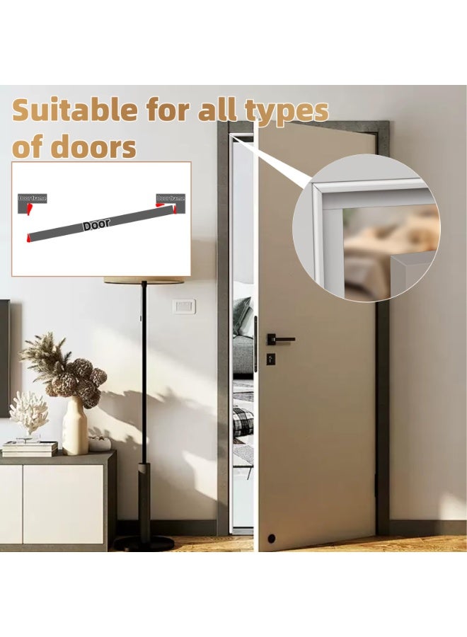 118” Wedge Shape Foam Window Weather Stripping for Exterior Front Door Noise Cancelling Window Inserts Door Gap Filler Light Blocker White - Image 3