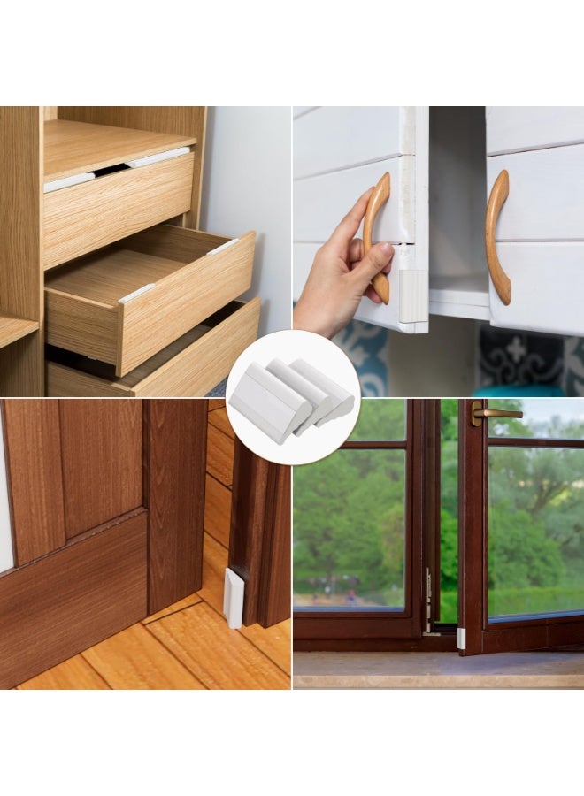 118” Wedge Shape Foam Window Weather Stripping for Exterior Front Door Noise Cancelling Window Inserts Door Gap Filler Light Blocker White - Image 4