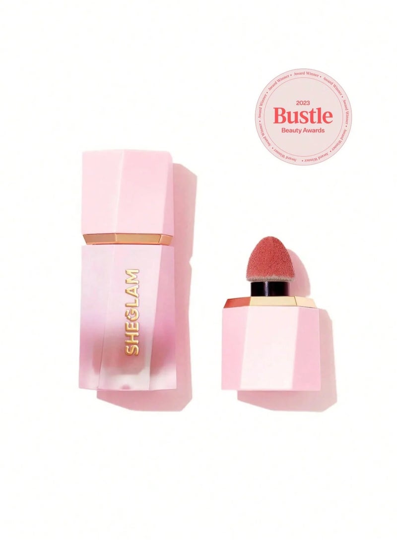 SHEGLAM Color Bloom Liquid Blush Matte Finish-Rose Ritual  Gel Cream Blush  Long Lasting Non-Fading Highly Pigmented Lightweight Long Wear Smooth Blusher Rose Ritual - Image 1