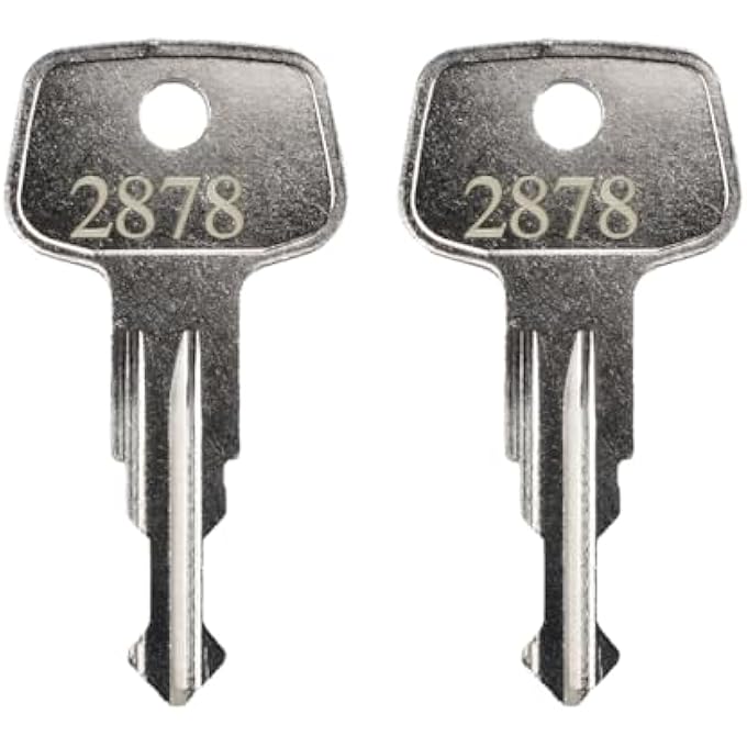 rayihni 2878 XCargo Luggage Roof Key Karrite Ski Bike xcargo Carrier Skyline Sportrack XL,X-Cargo Roof Rack Key,Replacement Keys for Sears XCargo Karrite SportRack Carriers(Code 2878-2 pcs) - Image 1