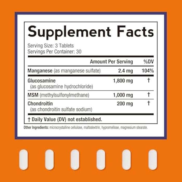 Doctor's Recipes Glucosamine Chondroitin MSM and Manganese Supplement, 1800 mg Glucosamine HCl, NO Shellfish, Healthy Structure & Movements, Flexibility Support for Men & Women, 90 Tablets - Image 2