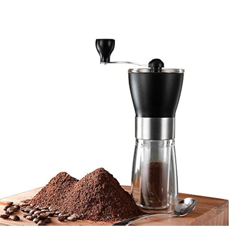 T-mark Tmark Manual Coffee Grinder Portable Adjustable Coffee Grinder Ceramic Burr Grinder for Travel Home 