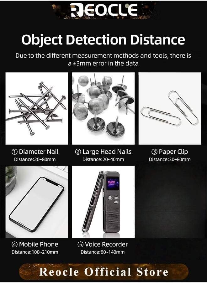 REOCLE Portable Metal Detector Security Scanner High Sensitive Tester Security Scanner Tool Handheld Detector - Image 5