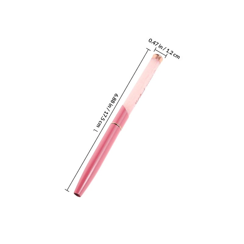 Nail Art Brush Set with Flat round Gel Polish Brushes Thin Precision Nail Drawing Pens for French Tips with Protective Caps for Detailed Manicure Design - Image 2