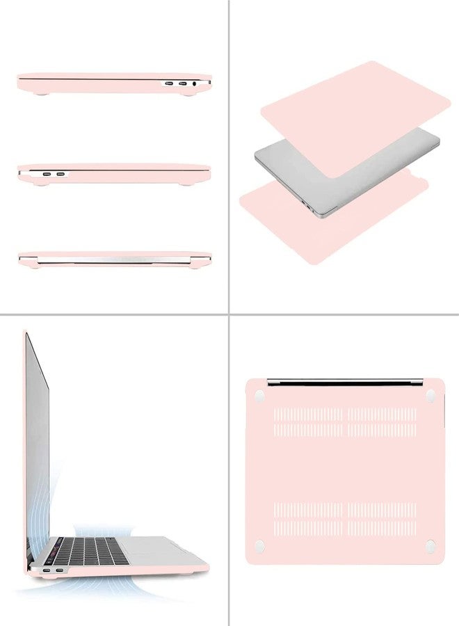 موسيسو جراب MOSISO متوافق مع MacBook Pro مقاس 13 بوصة (موديلات 2024، 2023، 2022-2016) M2 M1 A2338 A2289 A2251 A2159 A1989 A1706 A1708 مع أو بدون شريط اللمس، غطاء حماية بلاستيكي صلب، لون وردي فاتح - Image 4