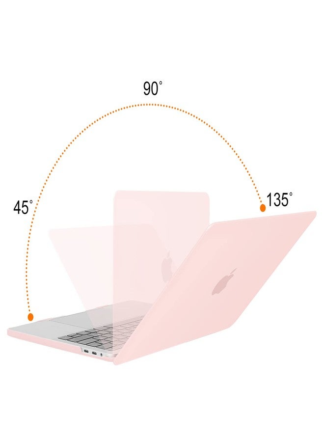 موسيسو جراب MOSISO متوافق مع MacBook Pro مقاس 13 بوصة (موديلات 2024، 2023، 2022-2016) M2 M1 A2338 A2289 A2251 A2159 A1989 A1706 A1708 مع أو بدون شريط اللمس، غطاء حماية بلاستيكي صلب، لون وردي فاتح - Image 3