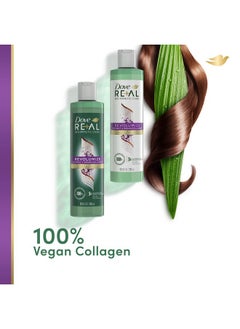 Dove Re+Al Bio-Mimetic Care Conditioner For Fine, Flat Hair Revolumize Silicone-Free Conditioner With Coconut + Vegan Collagen 10Oz  - Image 4