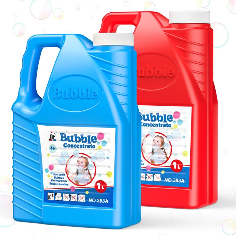 EagleStone Bubbles Solution Refill 2 Bottles 64 oz Up to 5 Gallon Concentrated Giant Bubble Solution for Machines Guns Wands Summer Easter Christmas Toys - Image 3