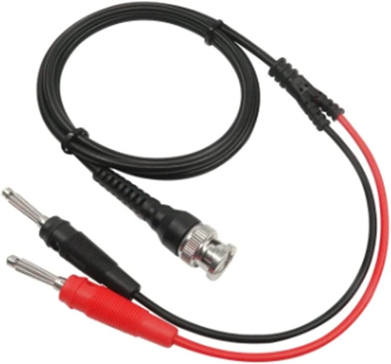 كابل اختبار BNC إلى مزدوج مقبس موز 4 مم قابل للتكديس بطول 120 سم لمولد إشارة راسم الذبذبات - Image 1