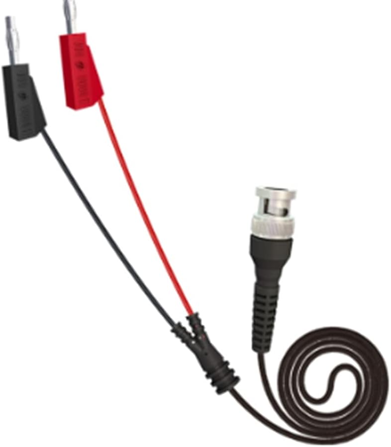 كابل اختبار BNC إلى مزدوج مقبس موز 4 مم قابل للتكديس بطول 120 سم لمولد إشارة راسم الذبذبات - Image 5