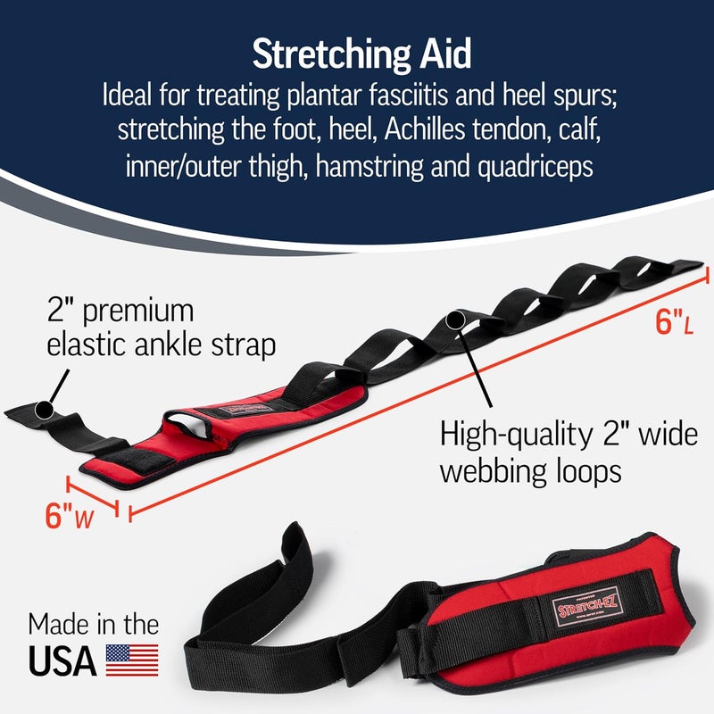 OPTP The Original Stretch-EZ - Plantar Fasciitis Stretcher and Hamstring Stretch Strap for Physical Therapy - Image 3
