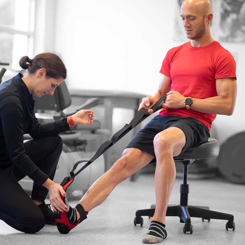 OPTP The Original Stretch-EZ - Plantar Fasciitis Stretcher and Hamstring Stretch Strap for Physical Therapy - Image 4