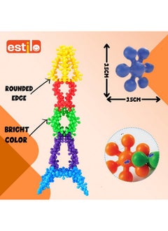 Estilo Estilo Premium Star Links Interlocking Building Blocks | Learning & Educational Toys for 6 Months+ Babies & Kids STEM Toys for Preschool Kids (200 Pcs)  - Image 4