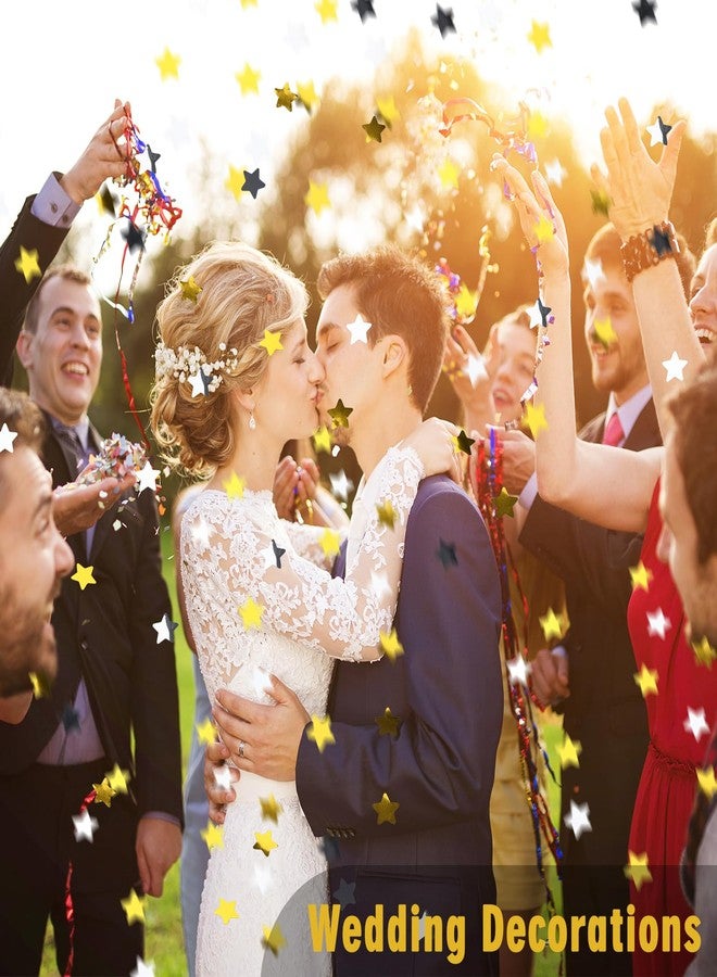 Marspark Star Confetti 10000 Pcs Glitter Metallic Foil Table Confetti 100g/3.5oz Throwable Refillable Party Sequin for Christmas Wedding Birthday Festival Decor DIY(Gold Silver,Star) - Image 5