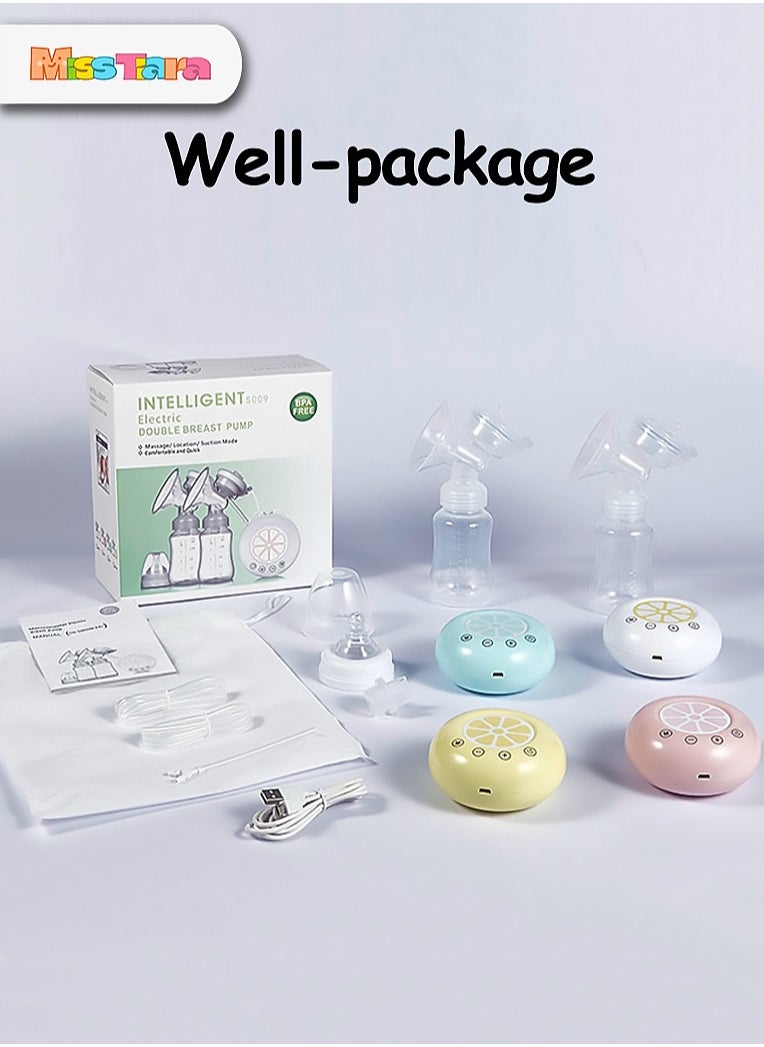 MissTiara - Double Electric Breast Pump, Portable Pump with 3 Modes 4 Levels, Low Noise & Painless Portable Pump With Milk Bottle - Image 1