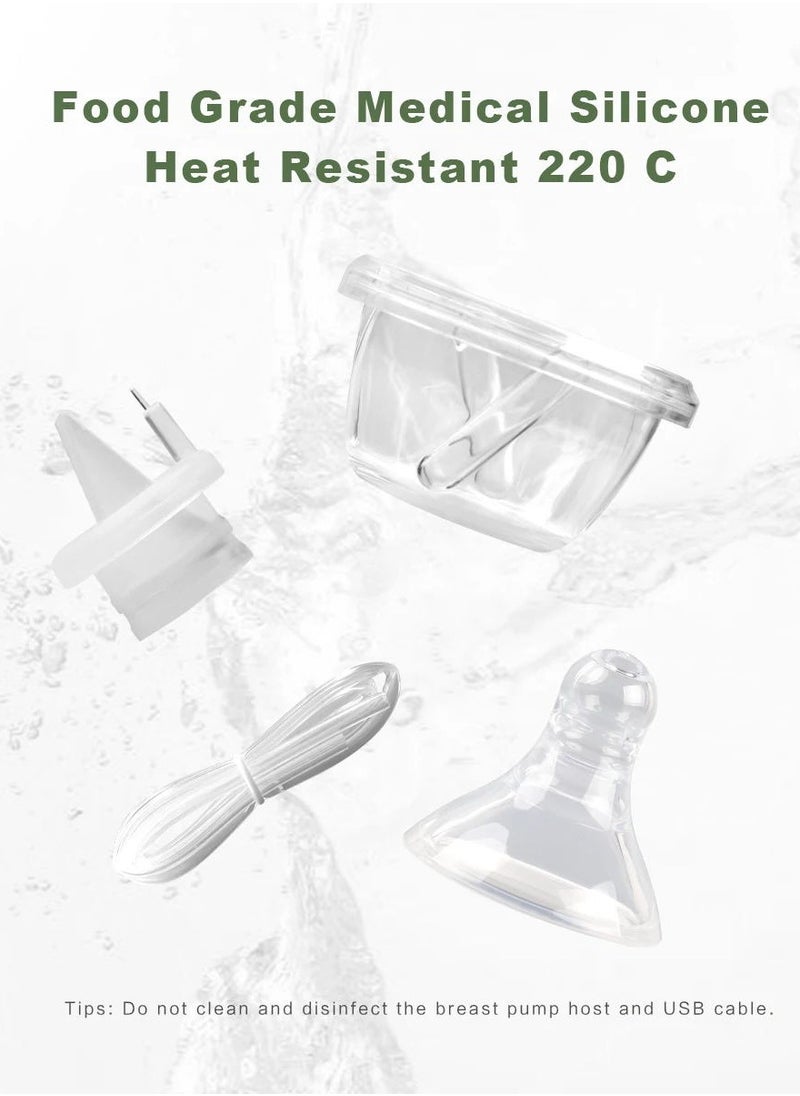 MissTiara - Double Electric Breast Pump, Portable Pump with 3 Modes 4 Levels, Low Noise & Painless Portable Pump With Milk Bottle - Image 1