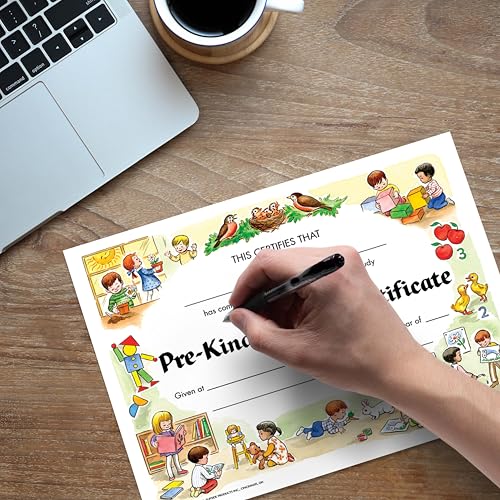 Hayes Pre-Kindergarten Diploma Certificates, Pre-K, Keepsake Graduation Certificates for Kids, Customizable Graduation Award for Students, Full-Color Matte Finish, 8.5" x 11" - 30 Pack - Image 4