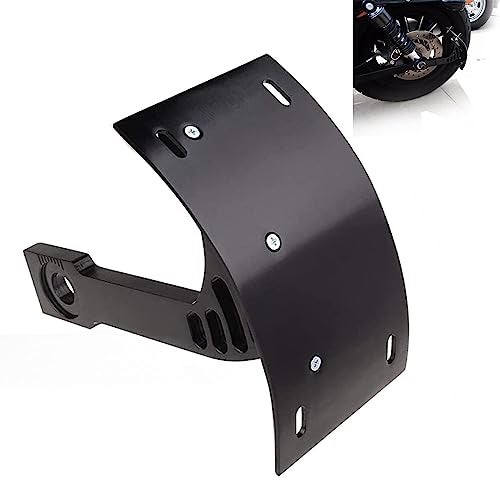 SUNPIE Black Motorcycle Cured Vertical Side Mount Licese Plate Tag Holder Bracket Fits All Sport Bike - Image 1
