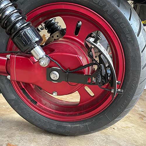 SUNPIE Black Motorcycle Cured Vertical Side Mount Licese Plate Tag Holder Bracket Fits All Sport Bike - Image 2