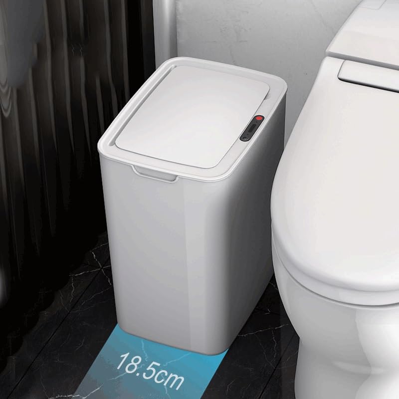 yghlh Kitchen Trash Bin Bathroom Touch Trash Can in The Toilet Smart Bucket Waste Bins Dustbin Smart Kitchen  - Image 4