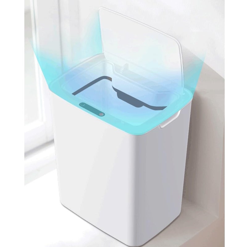 yghlh Kitchen Trash Bin Bathroom Touch Trash Can in The Toilet Smart Bucket Waste Bins Dustbin Smart Kitchen  - Image 3