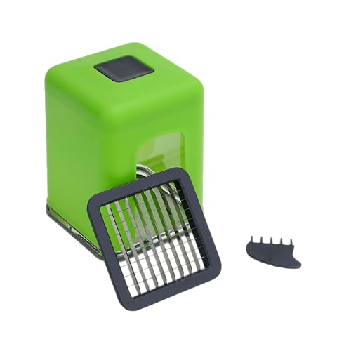 ROSTON French Fries Cutter Potato Finger Chips Cutter chipser Maker Powerful Blade,Plastic,Green - Image 1