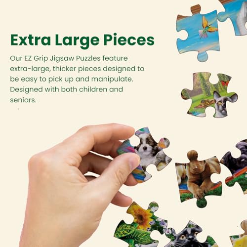 Masterpieces 300 Piece EZ Grip Jigsaw Puzzle - Neighs & Nuzzles - 18"x24" - Image 3