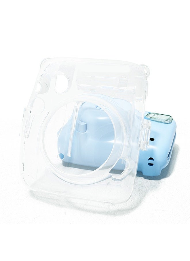 Generic Hard Case For Fujifilm Instax Mini 11 Instant Camera With Adjustable Strap Clear  - Image 3