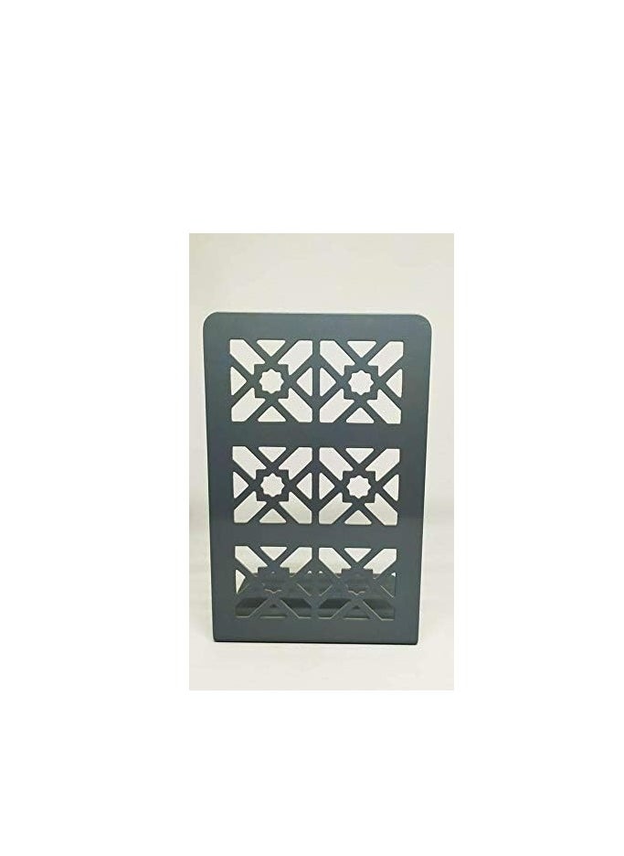 Generic Metal Books Holder (Grey) ‎20.5 x 13 x 9.9 cm  - Image 2