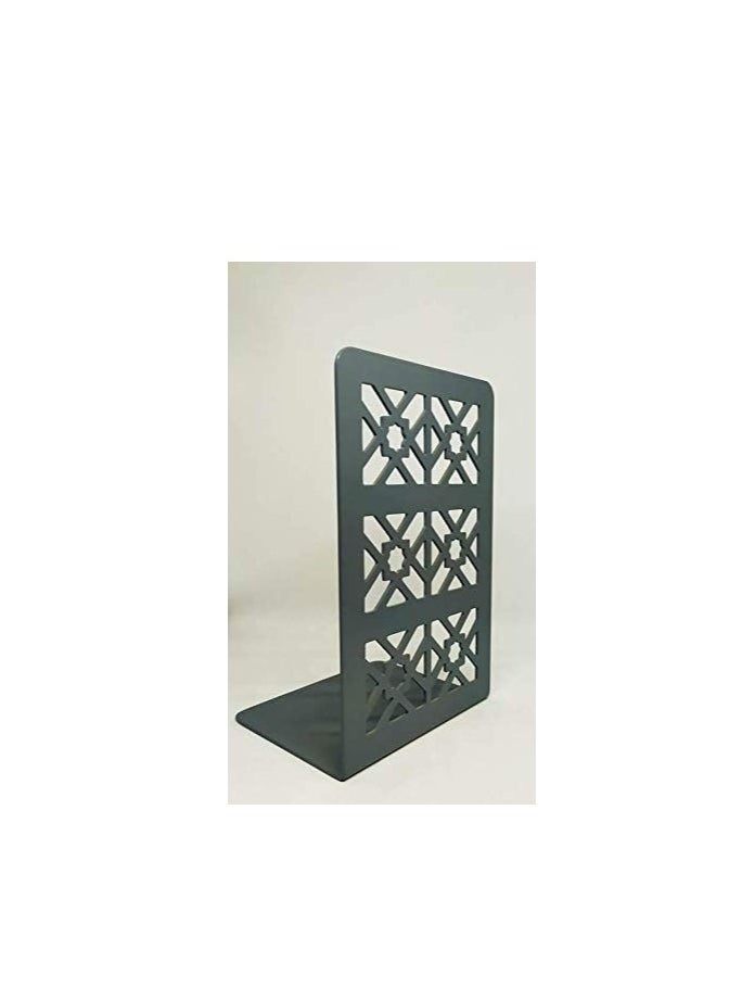 Generic Metal Books Holder (Grey) ‎20.5 x 13 x 9.9 cm  - Image 3