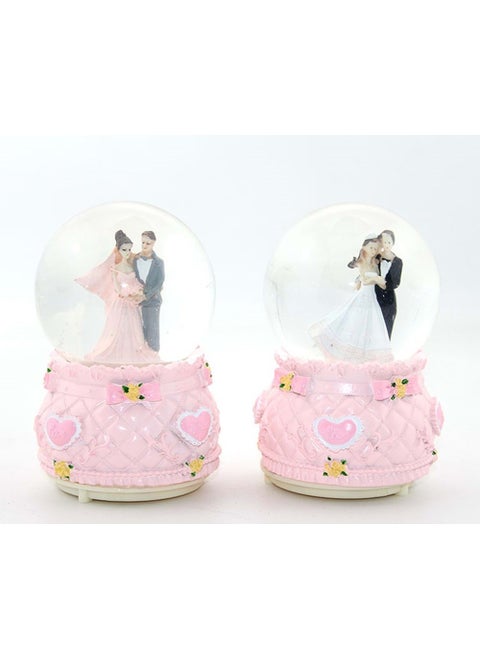 Bride Groom Medium Lighted Musical Snow Globe